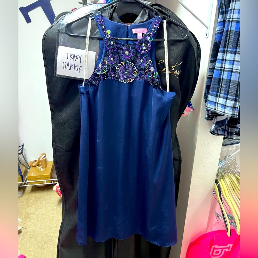 Lilly Pulitzer Chelsea silk sequin swing shift